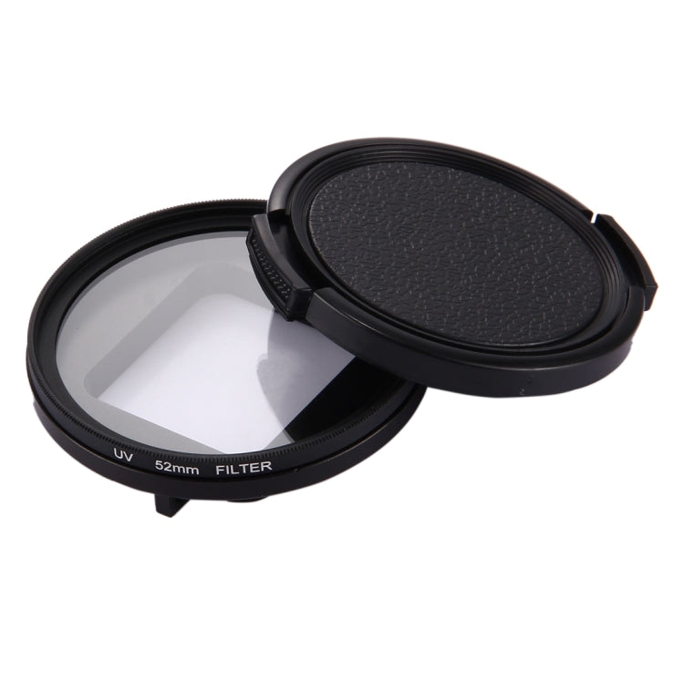 52mm 3 in 1 Round Circle UV Lens Filter with Cap for GoPro HERO7 Black/6 /5 - free shipping - PMC Jewellery - Order now!