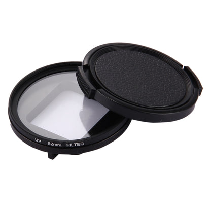 52mm 3 in 1 Round Circle UV Lens Filter with Cap for GoPro HERO7 Black/6 /5 - free shipping - PMC Jewellery - Order now!