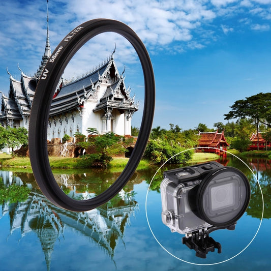 58mm 3 in 1 Round Circle UV Lens Filter with Cap for GoPro HERO7 Black/6 /5 - free shipping - PMC Jewellery - Order now!