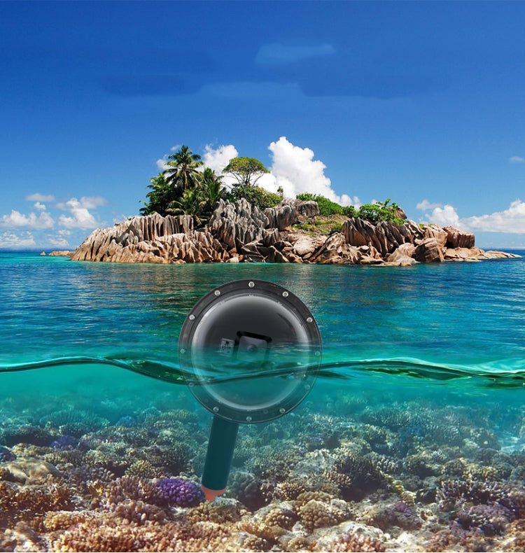 Shutter Trigger + Dome Port Lens Transparent Cover + Floating Hand Grip Diving Buoyancy Stick with Adjustable Anti-lost Strap & Screw & Wrench for GoPro HERO7 /6 /5 - Lens Transparent Cover by PMC TechLife | Online Shopping South Africa | PMC TechLife | Buy Now Pay Later Mobicred