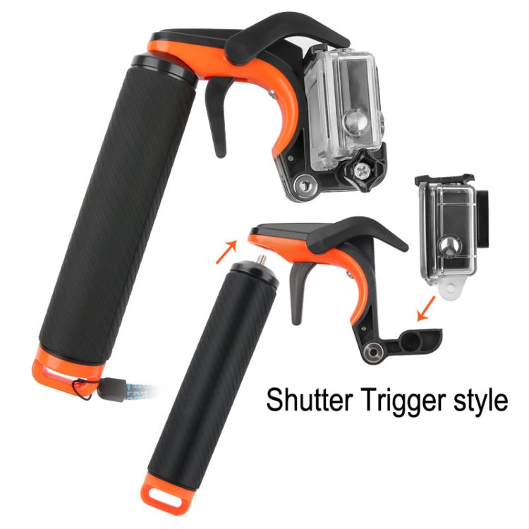 Shutter Trigger + Dome Port Lens Transparent Cover + Floating Hand Grip Diving Buoyancy Stick with Adjustable Anti-lost Strap & Screw & Wrench for GoPro HERO7 /6 /5 - Lens Transparent Cover by PMC TechLife | Online Shopping South Africa | PMC TechLife | Buy Now Pay Later Mobicred