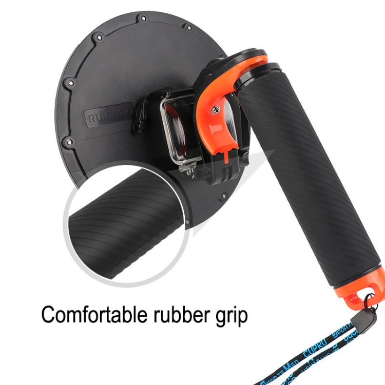 Shutter Trigger + Dome Port Lens Transparent Cover + Floating Hand Grip Diving Buoyancy Stick with Adjustable Anti-lost Strap & Screw & Wrench for GoPro HERO7 /6 /5 - Lens Transparent Cover by PMC TechLife | Online Shopping South Africa | PMC TechLife | Buy Now Pay Later Mobicred