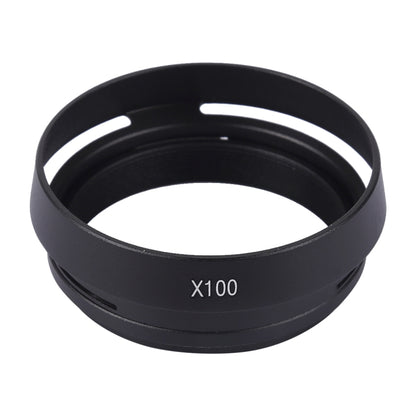 49mm Metal Vented Lens Hood for Fujifilm X100(Black) - Lens Hood by PMC Jewellery | Online Shopping South Africa | PMC Jewellery | Buy Now Pay Later Mobicred