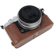 1/4 inch Thread PU Leather Camera Half Case Base for Nikon Z fc (Black)