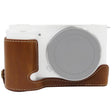 1/4 inch Thread PU Leather Camera Half Case Base for Sony ZV-E10 / ZV-E10L (Brown) - Half Case by PMC TechLife | Online Shopping South Africa | PMC TechLife | Buy Now Pay Later Mobicred