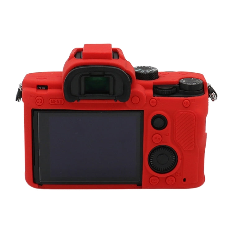 For Sony A7 III / ILCE-7M3 / A7R III Soft Silicone Protective Case(Red) - Protective Case by PMC TechLife | Online Shopping South Africa | PMC TechLife | Buy Now Pay Later Mobicred