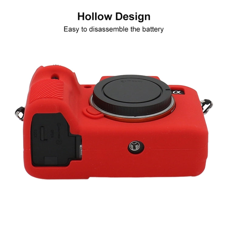 For Sony A7 III / ILCE-7M3 / A7R III Soft Silicone Protective Case(Red) - Protective Case by PMC TechLife | Online Shopping South Africa | PMC TechLife | Buy Now Pay Later Mobicred