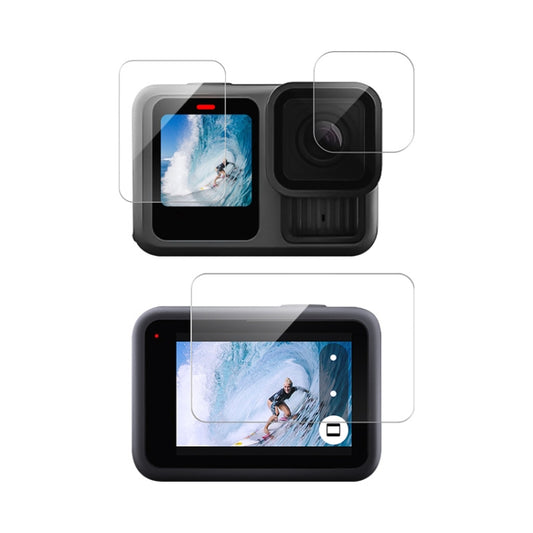For GoPro HERO13 Black Lens and Front  Back Screen 9H Tempered Glass Film - free shipping - PMC Jewellery - Order now!