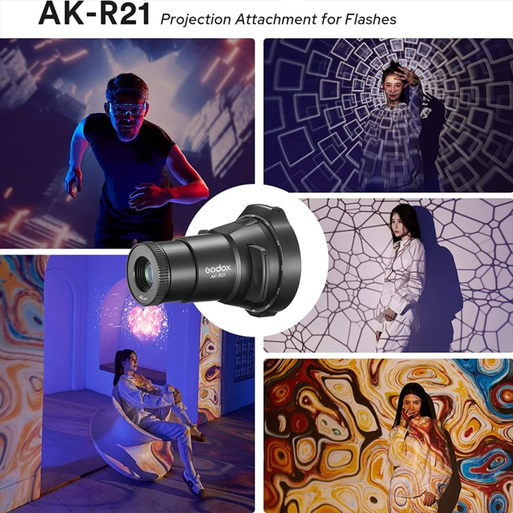 Godox AK-R21 Projection Attachment for Flash Heads (Black) - free shipping - PMC Jewellery - Order now!