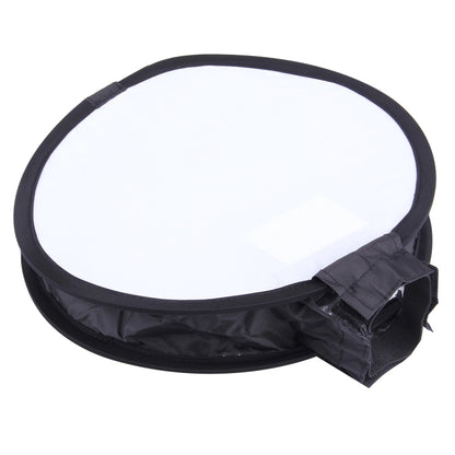 30cm Universal Round Style Flash Folding Soft Box, Without Flash Light Holder(Black + White) - free shipping - PMC Jewellery - Order now!