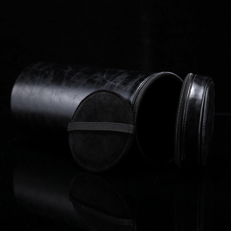 Extra Large Lens Case Zippered PU Leather Pouch Box for DSLR Camera Lens, Size: 24.5*10.5*10.5cm(Black)