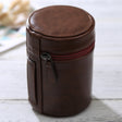 Medium Lens Case Zippered PU Leather Pouch Box for DSLR Camera Lens, Size: 13x9x9cm(Coffee) - free shipping - PMC TechLife - Order now!