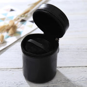 Small Lens Case Zippered PU Leather Pouch Box for DSLR Camera Lens, Size: 11x8x8cm(Black)