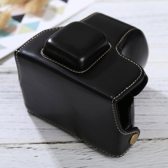 Full Body Camera PU Leather Case Bag with Strap for Olympus EPL7 / EPL8 (Black)