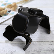 Full Body Camera PU Leather Case Bag with Strap for Olympus EPL7 / EPL8 (Black)