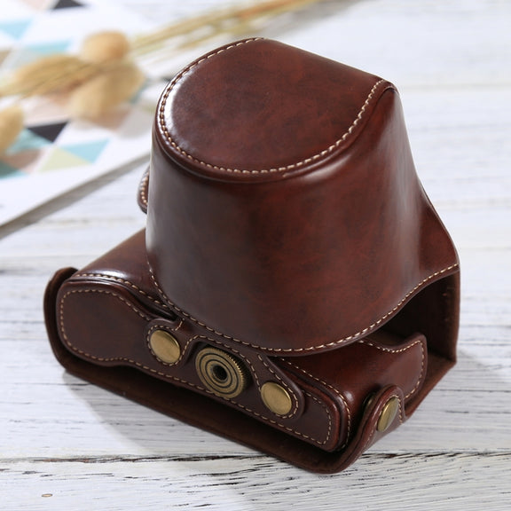 Full Body Camera PU Leather Case Bag with Strap for Olympus EPL7 / EPL8 (Coffee)