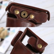 Full Body Camera PU Leather Case Bag with Strap for Olympus EPL7 / EPL8 (Coffee)