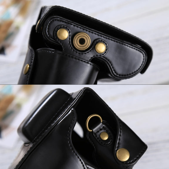 Full Body Camera PU Leather Case Bag with Strap for Samsung NX300(Black)