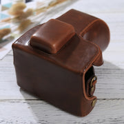 Full Body Camera PU Leather Case Bag with Strap for Samsung NX300(Coffee)