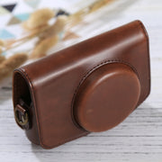 Full Body Camera PU Leather Case Bag with Strap for Canon PowerShot SX730 HS / SX720 HS (Coffee)