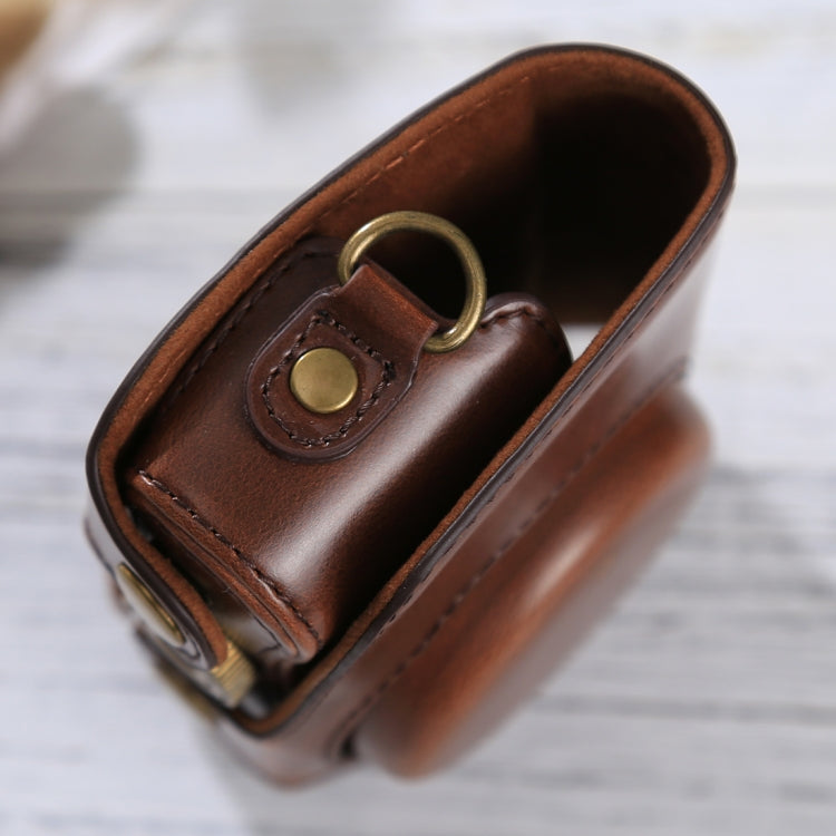 Full Body Camera PU Leather Case Bag with Strap for Canon PowerShot SX730 HS / SX720 HS (Coffee)