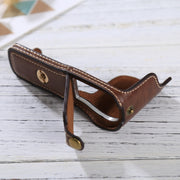 1/4 inch Thread PU Leather Camera Half Case Base for Sony ILCE-5100 / A5100(Coffee)