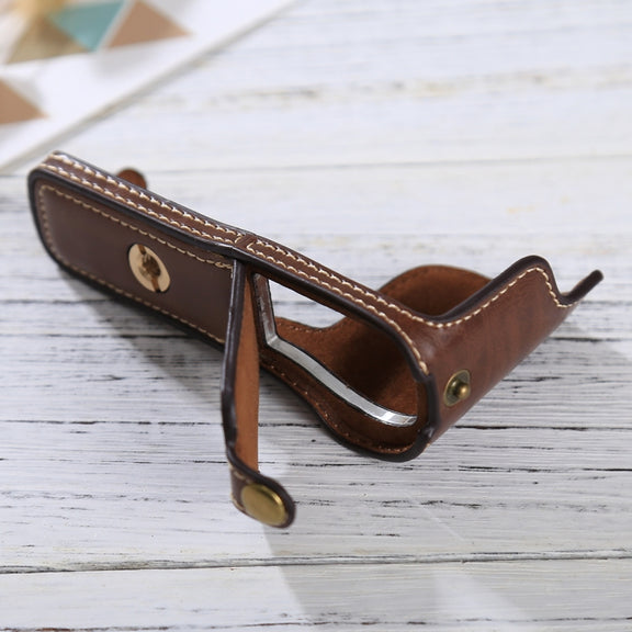 1/4 inch Thread PU Leather Camera Half Case Base for Sony ILCE-5100 / A5100(Coffee)