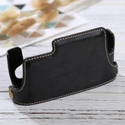 1/4 inch Thread PU Leather Camera Half Case Base for FUJIFILM X-E3(Black)