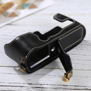 1/4 inch Thread PU Leather Camera Half Case Base for FUJIFILM X-E3(Black)