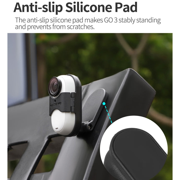 For Insta360 GO 3 Sunnylife Magnetic Neck Mount Chest Body Camera Necklace Lanyard POV Vlog Holder (Black) - free shipping - PMC TechLife - Order now!