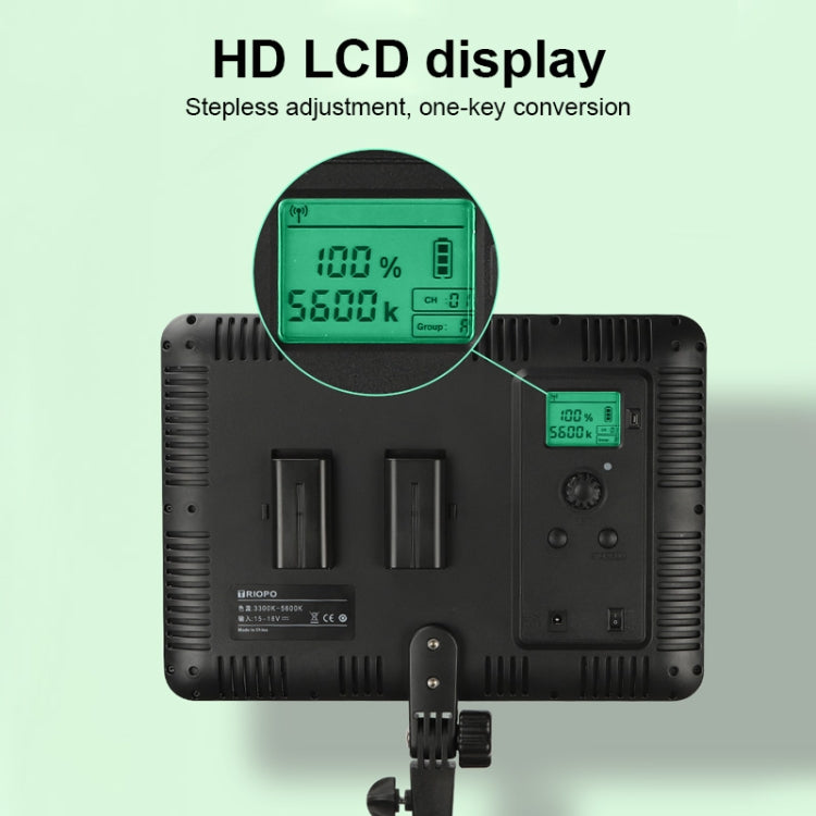 TRIOPO TTV-600 36+36W 5500-3200K 600 LEDs Flat Fill Light with Remote Control & Display - free shipping - PMC Jewellery - Order now!