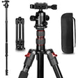 TRIOPO K2508S+B1S Adjustable Portable  Aluminum Alloy Tripod with Ball Head for SLR Camera(Red) - free shipping - PMC TechLife - Order now!