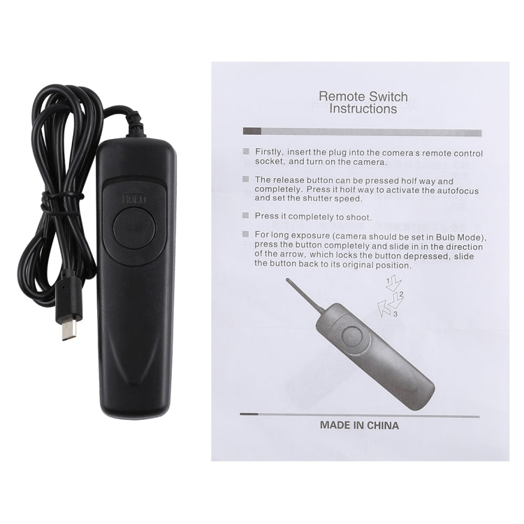 Cuely RM-VPR1 Remote Switch Shutter Release Cord for Sony A58 / NEX-3NL / A7 / A3000 / A6000 / HX300 / RX10011 - Shutter Release Cord by PMC TechLife | Online Shopping South Africa | PMC TechLife
