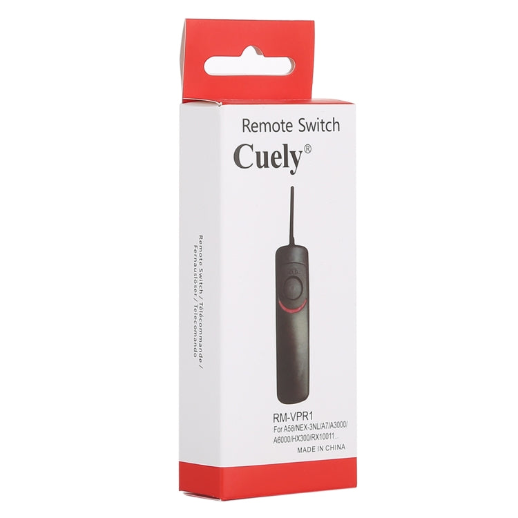 Cuely RM-VPR1 Remote Switch Shutter Release Cord for Sony A58 / NEX-3NL / A7 / A3000 / A6000 / HX300 / RX10011 - Shutter Release Cord by PMC TechLife | Online Shopping South Africa | PMC TechLife