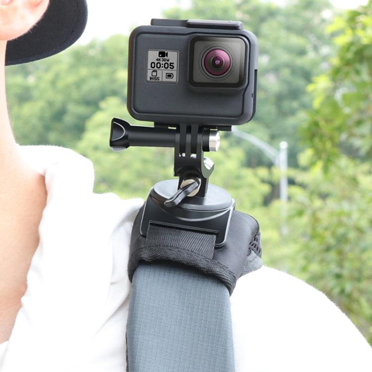 Hook and Loop Fastener Backpack Rec-Mounts Clip Clamp Mount with Screw for GoPro, Insta360, DJI and Other Action Cameras - Mount & Holder by PMC TechLife | Online Shopping South Africa | PMC TechLife | Buy Now Pay Later Mobicred