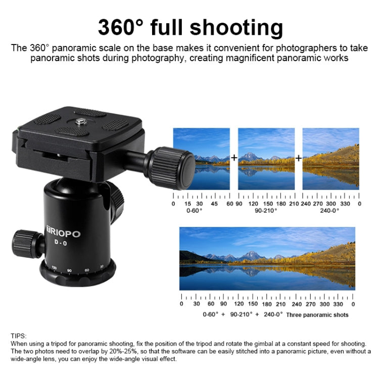 TRIOPO T226 Adjustable Portable  Aluminum Alloy Tripod with D-0 Ball Head for SLR Camera - free shipping - PMC TechLife - Order now!