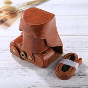 Full Body Camera PU Leather Case Bag with Strap for FUJIFILM XT10 / XT20 (16-50mm / 18-55mm Lens)(Brown)