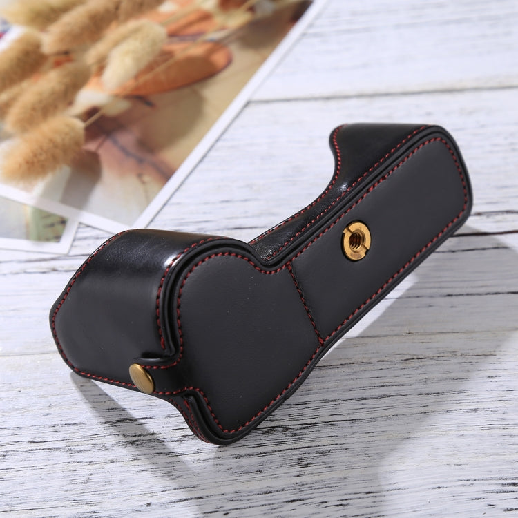 1/4 inch Thread PU Leather Camera Half Case Base for Sony A7S2 / A7R2 / A7K2 / A7 II(Black) - free shipping - PMC TechLife - Order now!