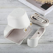 Full Body Camera PU Leather Case Bag with Strap for Sony A5100 / A5000 / NEX-3N (16-50mm / 40.5mm Lens) (White)