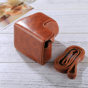 Full Body Camera PU Leather Case Bag with Strap for Sony A5100 / A5000 / NEX-3N (16-50mm / 40.5mm Lens)(Brown)
