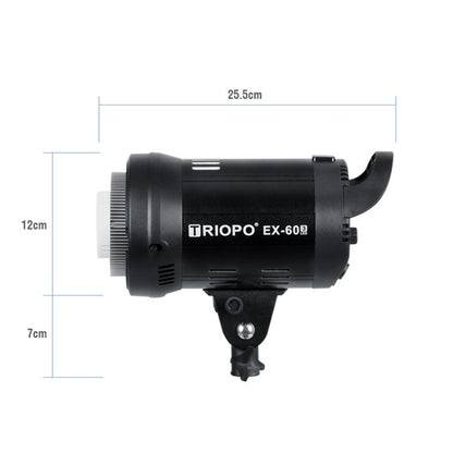 TRIOPO EX-60W Studio Flash Built-in Dissipate Heat System with EX-60III LED Single Light - free shipping - PMC Jewellery - Order now!