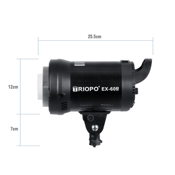 TRIOPO EX-60W Studio Flash Built-in Dissipate Heat System with EX-60III LED Single Light