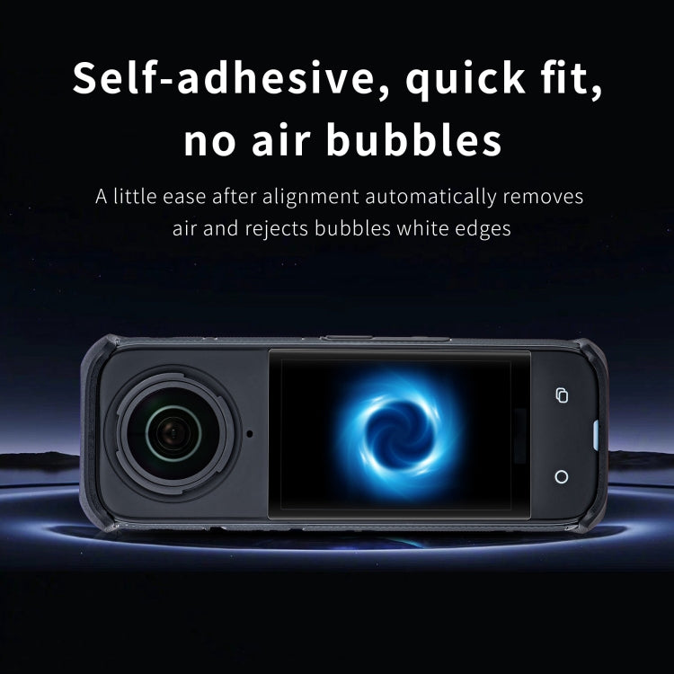 For Insta360 X5 / X4 STARTRC 2pcs HD Tempered Glass Film (Black) - free shipping - PMC Jewellery - Order now!