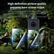 For Insta360 X5 / X4 STARTRC 2pcs HD Tempered Glass Film (Black)