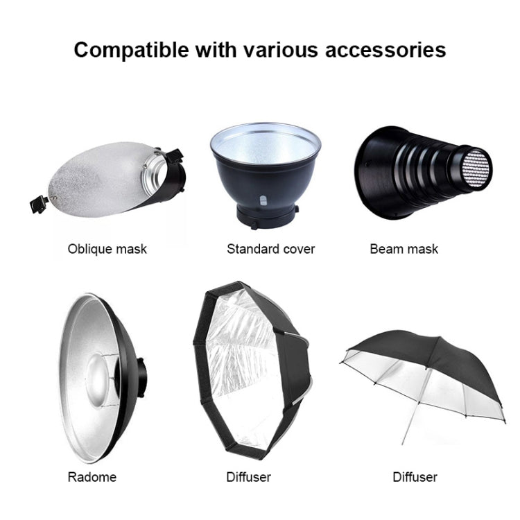 TRIOPO Oubao TTR300W Studio Flash with E27 150W Light Bulb