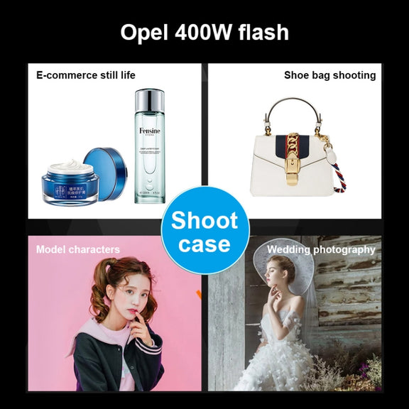 TRIOPO Oubao TTR400W Studio Flash with E27 150W Light Bulb