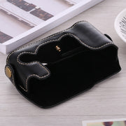 1/4 inch Thread PU Leather Camera Half Case Base for FUJIFILM X-A3 / X-A10(Black)