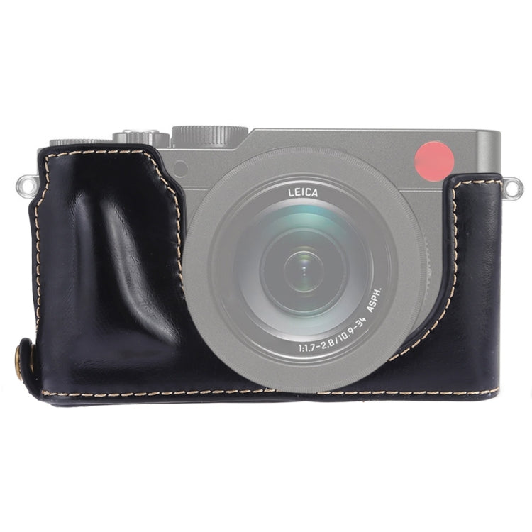 1/4 inch Thread PU Leather Camera Half Case Base for Leica DLUX TYP 109 (Black) - free shipping - PMC TechLife - Order now!