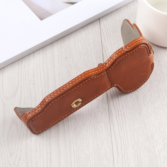 1/4 inch Thread PU Leather Camera Half Case Base for Nikon Z6 / Z7 (Brown)