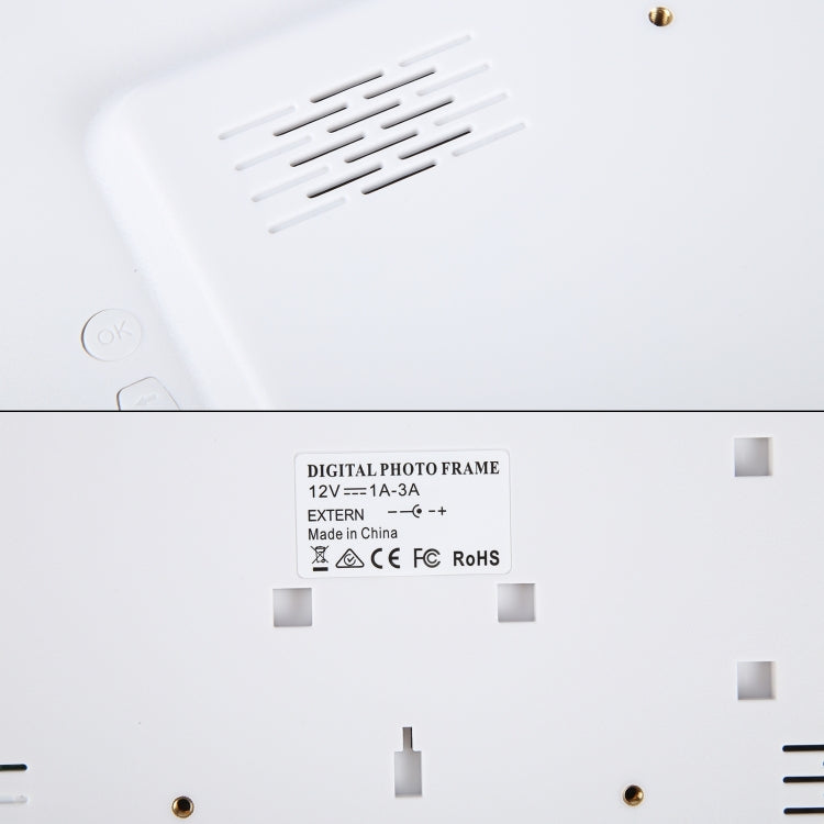 15.4 inch LED Digital Photo Frame with Remote Control, MP3 / MP4 / Movie Player, Support USB / SD Card Input, Built in Stereo Speaker (White) - 11-15 inch by PMC TechLife | Online Shopping South Africa | PMC TechLife | Buy Now Pay Later Mobicred